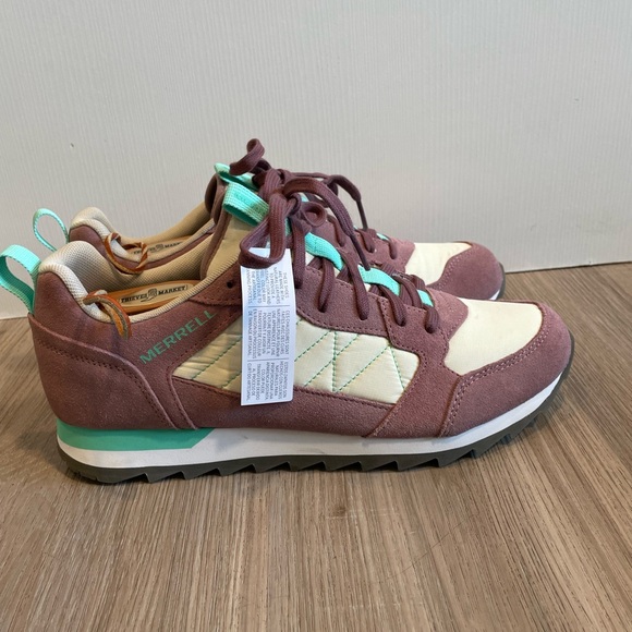 Merrell Shoes - Merrell Womens Alpine 83 Sneaker Recraft Suede Leather Burlwood Size 11